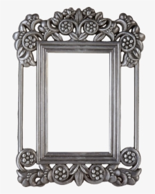 Picture Frame,silver,mirror - Golden Photo Frame Png, Transparent Png, Transparent PNG