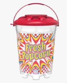 64oz Stackable Bucket With Snap-on Lid And Handle, HD Png Download, Transparent PNG