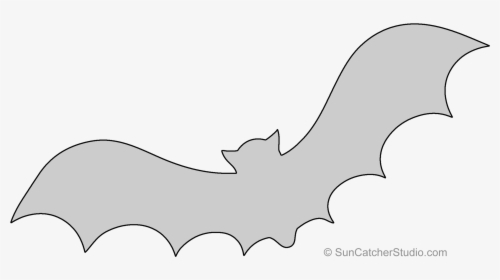 Batty Pumpkin Carving Stencil, Pattern, Template, Halloween - Cartoon, HD Png Download, Transparent PNG