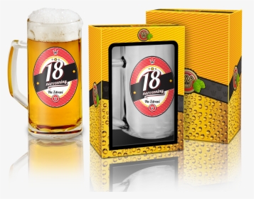 Beer Mug 18 Birthday - 18 Geburtstag Bier, HD Png Download, Transparent PNG