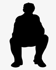 Silhouette Sitting Png Sitting Silhouette Man Sitting - Sitting Silhouette Eating Png, Transparent Png, Transparent PNG