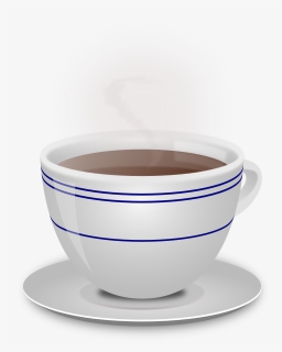 Cup, Coffee, Beverage, Ceramic, Hot, Mug, Saucer, Steam - Tea Cup Plate Png, Transparent Png, Transparent PNG