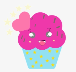 Vectors, Cute, Cupcake, Cupcake Pink, Cupcake Blue, HD Png Download, Transparent PNG