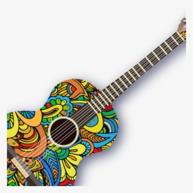 Ukulele Pattern Creative Guitar Vector Acoustic Clipart - Acoustic Png, Transparent Png, Transparent PNG