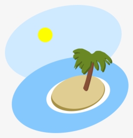 Palm Tree, Coconut Tree, Island, Starfish, Summer - Island Clip Art, HD Png Download, Transparent PNG