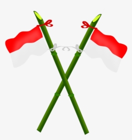 Bamboo And Indonesian Flag-2 Svg Clip Arts - Indonesian Flag Clip Art, HD Png Download, Transparent PNG