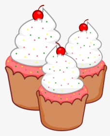 Cuisine,food,muffin - Clip Art Cup Cakes, HD Png Download, Transparent PNG