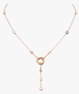 Transparent Cadenas De Oro Png - Trinity Pearl Necklace Cartier, Png Download, Transparent PNG