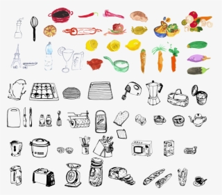 Notebook Clipart Vintage - All Things In The Kitchen, HD Png Download, Transparent PNG