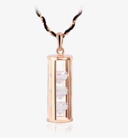 18 K Chapado En Oro Cadenas De Doble Filamento Collar - Locket, HD Png Download, Transparent PNG