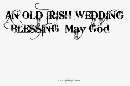 Blessing May Good Nice Irish Word Art Tattoo - Blessing Word, HD Png Download, Transparent PNG