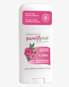 Purelygreat Floral Stick Deodorant - Deodorant, HD Png Download, Transparent PNG