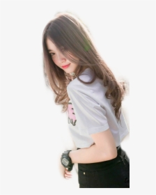 Beautiful Korean Back Pose Girl, HD Png Download, Transparent PNG