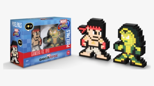 Pixel Pals Marvel Vs Capcom Gamora Ryu Collector Figure - Mvc Pixel Pals, HD Png Download, Transparent PNG