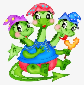 Cartoon Dragons Pictures - Three Headed Creature Clipart, HD Png Download ,  Transparent Png Image - PNGitem