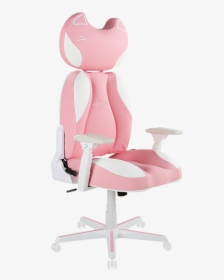 Pink And White Gaming Chair, HD Png Download, Transparent PNG