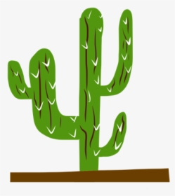 Transparent Cactus Silhouette Clipart - Illustration, HD Png Download ,  Transparent Png Image - PNGitem