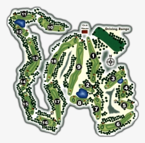 Course Overview - Pinetop Country Club Golf Course Map, HD Png Download, Transparent PNG