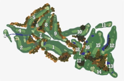 Golf Course Hole Layout, HD Png Download, Transparent PNG