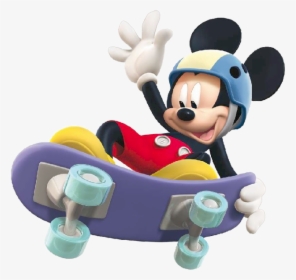 Skateboard Clipart Mickey Mouse Clubhouse - Mickey Mouse Op Skateboard, HD Png Download, Transparent PNG