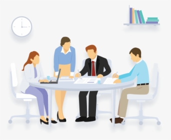 Transparent People Sitting At A Table Png - Office Staff Icon Png, Png Download, Transparent PNG