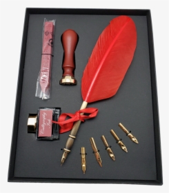 Kentaur Sk Calligraphy Pen Set With Red Quill Pen - Trowel, HD Png Download, Transparent PNG