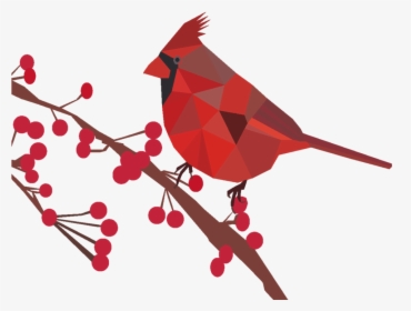 Northern Cardinal Bird Origami Art - Northern Cardinal, HD Png Download, Transparent PNG