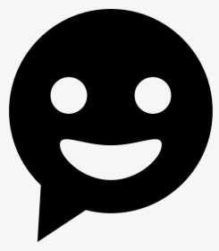 Chat Smiling Circular Speech Bubble - Icon, HD Png Download, Transparent PNG