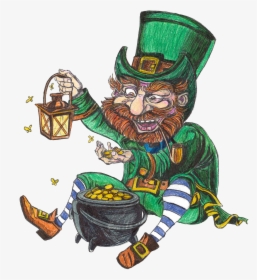 Holiday History - Leprechaun Eating Corned Beef, HD Png Download, Transparent PNG