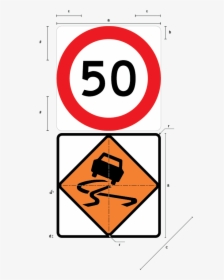 Slippery Road Sign, HD Png Download, Transparent PNG