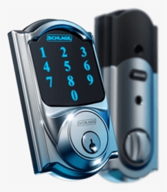 Schlage Keypad Electronic Lock - Schlage Door Lock Png, Transparent Png, Transparent PNG