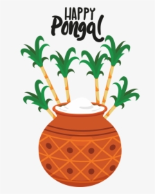 Transparent Pongal Pineapple Flowerpot Ananas For Thai - Sathya Sai Pongal Wishes, HD Png Download, Transparent PNG