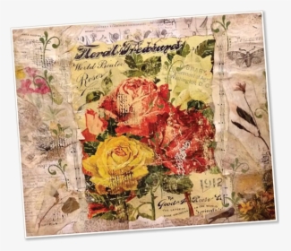 Image Of A Collage - Garden Roses, HD Png Download, Transparent PNG