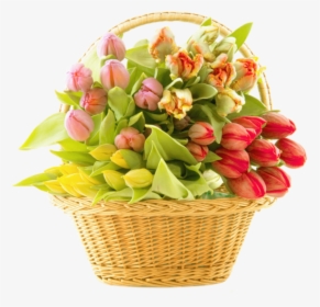Bouquet Of Flowers Png Image - Flower Baskets Images Png, Transparent Png, Transparent PNG