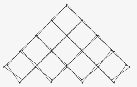 Xclaim 14ft 10 Quad Pyramid Frame - Line Art, HD Png Download, Transparent PNG