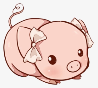 Mq Pink Pig Cute Kawaii - Cute Pig Drawing Easy, HD Png Download, Transparent PNG