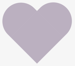 Purple Heart - Light Grey Heart Clipart, HD Png Download, Transparent PNG