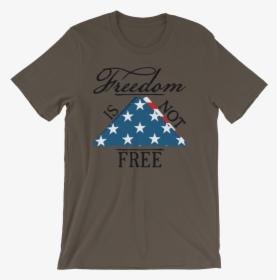 Freedomfree Vector Black Mockup Wrinkle Front Army - T-shirt, HD Png Download, Transparent PNG