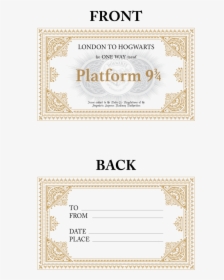 Harry Potter Free Printable Invites, HD Png Download, Transparent PNG