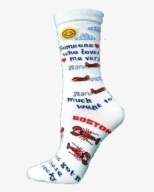 Someone Went To Boston Socks In White With Colorful - Sock, HD Png Download, Transparent PNG