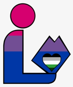 Bisexual Grayaromantic Pride Library Logo 1 - Pride Library, HD Png Download, Transparent PNG