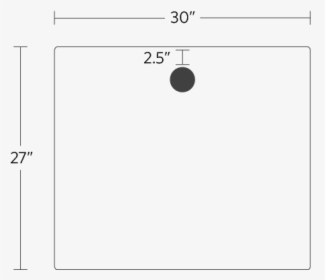 Fully Jarvis Rectangle Desktop Spec With Grommet - Circle, HD Png Download, Transparent PNG