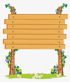 Wooden Signboard Clipart , Png Download - Wood Sign Board Clipart Png, Transparent Png, Transparent PNG