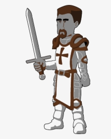 Crusader, Armour, Fighter, Knight, Medieval, Soldier - Middle Ages Lord, HD Png Download, Transparent PNG
