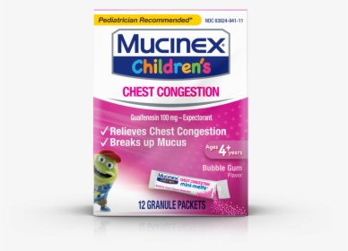 Children’s Mucinex® Chest Congestion Mini-melts™, Bubblegum, - Analgesic, HD Png Download, Transparent PNG