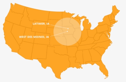 Map-image - Outline Silhouette United States, HD Png Download, Transparent PNG