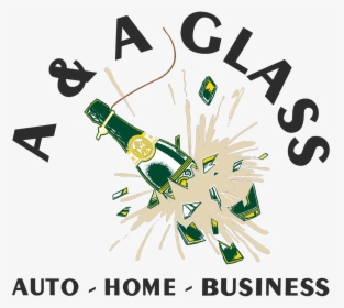 A & A Glass Logo - Graphic Design, HD Png Download, Transparent PNG
