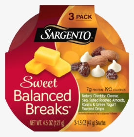 Sargento® Sweet Balanced Breaks®, Natural Cheddar Cheese, - Sargento Balanced Breaks Sweet, HD Png Download, Transparent PNG