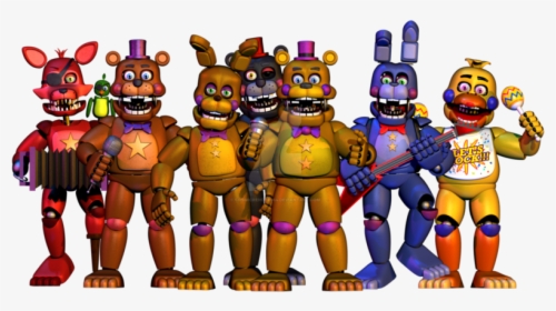 Nights Rockstar Character Fictional Freddy Toy Games - Five Nights At Freddy's Rockstar, HD Png Download, Transparent PNG