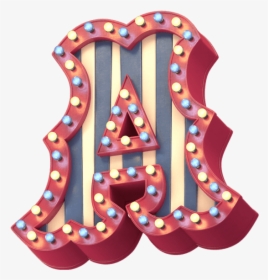 3d Bright Carnival Typeface - Carnival Letter A Png, Transparent Png, Transparent PNG